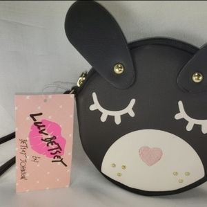 LUV BETSEYBY BETSEY JOHNSON FACE COIN PURSE/WRISTLET